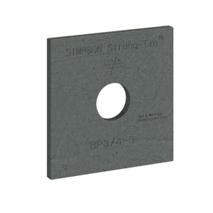 Simpson BP 7/8-2 Strong-Tie 7/8" Hole Flat Bearing Plate for Structural Connections