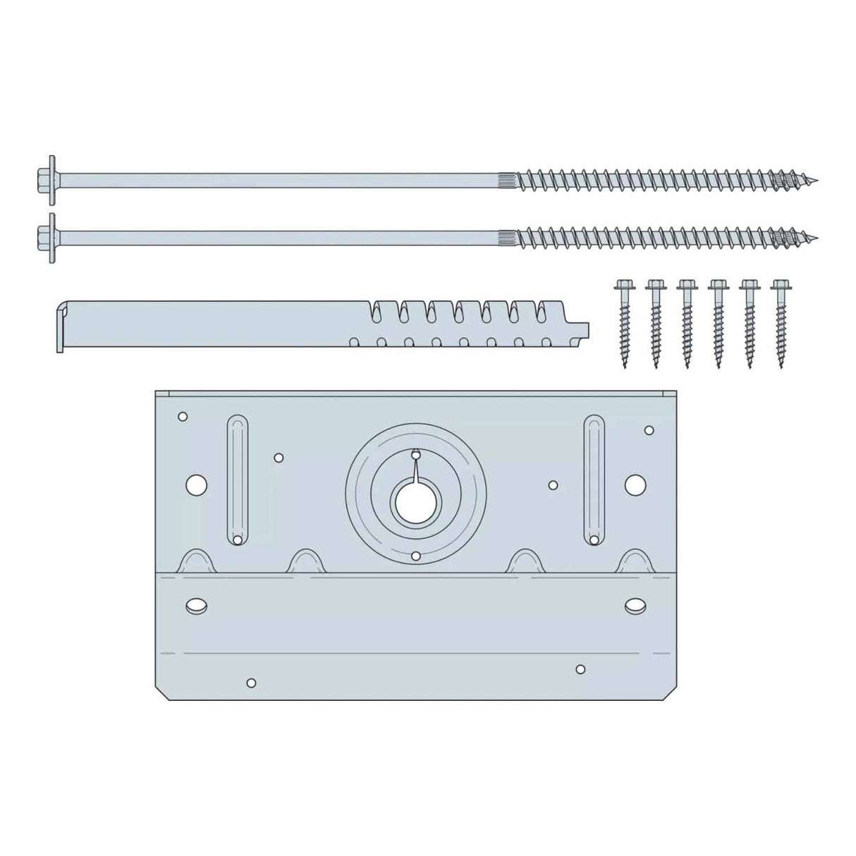 Simpson Strong-Tie BVLZ-KT1 Brick Veneer Ledger Connector ZMAX Galvanized Steel (1 Piece) - 3