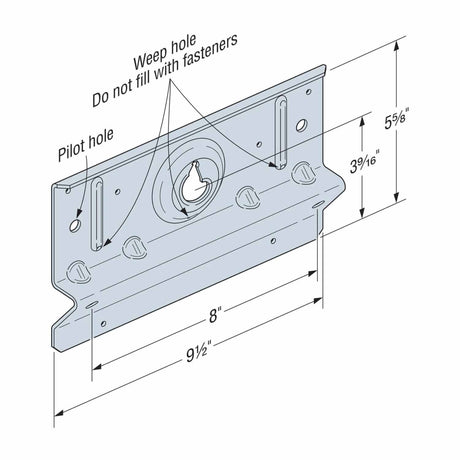 Simpson Strong-Tie BVLZ-KT4 Brick Veneer Ledger Connector ZMAX Galvanized (4 Pack) - 2
