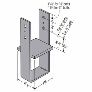 Simpson Strong-Tie CB1212 (12" x 12") Heavy-Duty Column Base for Concrete Foundations - 2