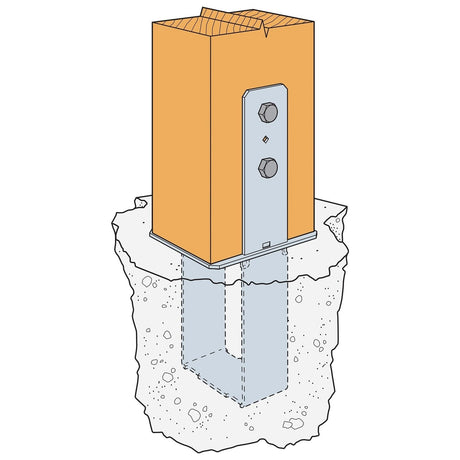 Simpson Strong-Tie CB610 Column Base for 6 x 10 Posts - 3
