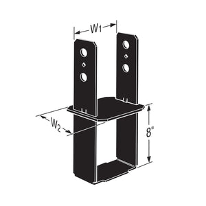 Simpson Strong-Tie CB66PC Black Powder-Coated Column Base for 6x6 - 2