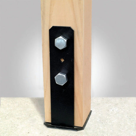Simpson Strong-Tie CB66PC Black Powder-Coated Column Base for 6x6 - 3