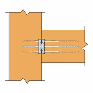 Simpson Strong-Tie CBH2.37X5.5C-KT (2-3/8" x 5-1/2") Concealed Joist-to-Column Hanger Kit - 5