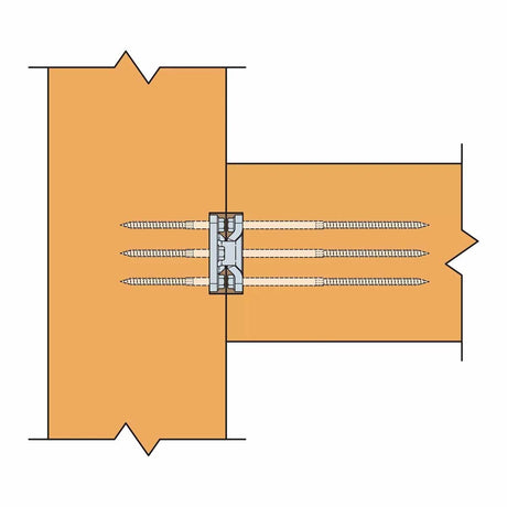 Simpson Strong-Tie CBH2.37X7.63H-KT (2-3/8" x 7-5/8") Concealed Joist to Beam/Column Hanger - Hot-Dip Galvanized - 5