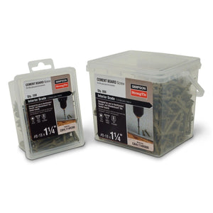 Simpson Strong-Tie CBHL114R800 (#8 x 1-1/4") Cement Board Screw High-Low Thread T25 Star Drive (800 Pack) - 2