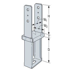 Simpson Strong-Tie CBS66HDG (6" x 6") CB/CBS HDG Column Base Installation Guide - 2