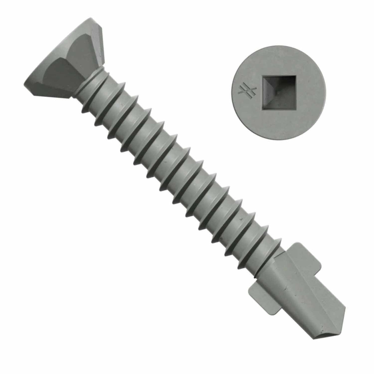 Simpson Strong-Tie CBSDQ138-5K (#10 x 1-3/8") Sheathing-to-CFS Screw Ribbed Flat Head #2 Square Undersized with Quik Guard Coating (5000 Pack)
