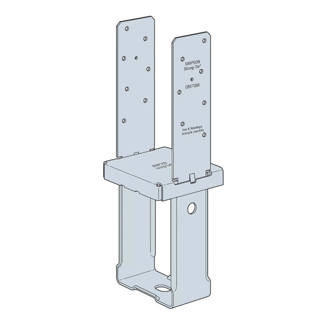 Simpson Strong-Tie CBSTQ66-SDS2HDG (8-3/4") Quick-Install Column Base w/ SDS Screws - Hot Dip Galvanized