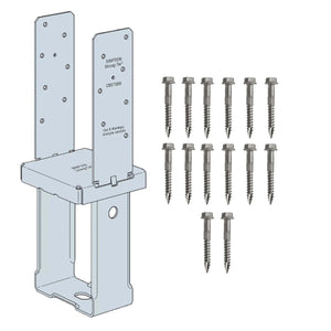 Simpson Strong-Tie CBSTQ66-SDS2HDG (8-3/4") Quick-Install Column Base w/ SDS Screws - Hot Dip Galvanized - 2