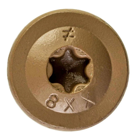 Simpson Strong-Tie CBT08112R100 (#8 x 1-1/2") T20 Wafer-Head Construction Screw, Quik Guard Coating, Tan (100 Pack) - 3