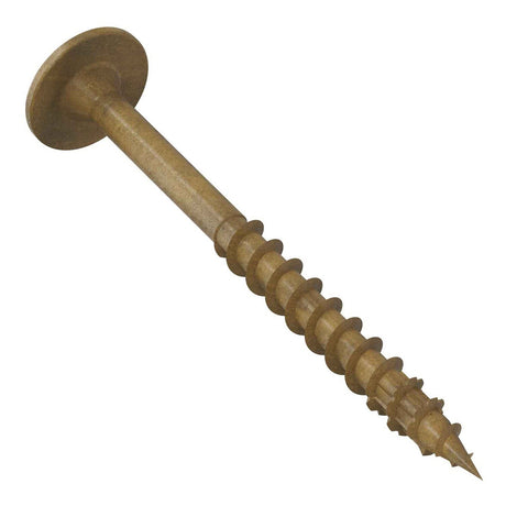 Simpson Strong-Tie CBT08200R100 (#8 x 2") T20 Wafer-Head Construction Screw Tan (100 Pack) - 3