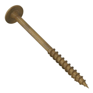Simpson Strong-Tie CBT08212R200 (#8 x 2-1/2") T20 Wafer-Head Construction Screw Tan Quik Guard Coating (200 Pack) - 2