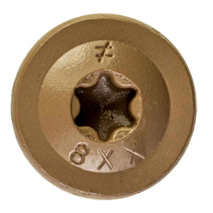 Simpson Strong-Tie CBT08212R200 (#8 x 2-1/2") T20 Wafer-Head Construction Screw Tan Quik Guard Coating (200 Pack) - 3