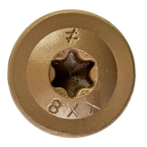 Simpson Strong-Tie CBT08212R60 (#8 x 2-1/2") T20 Wafer-Head Construction Screw, Tan (60 Pack) - 3