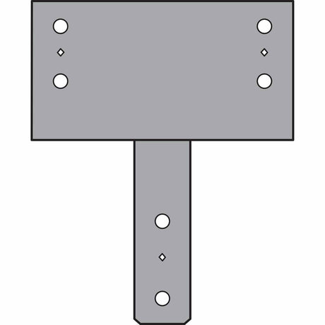 Simpson CC5 1/4-8 Strong-Tie Heavy-Duty Column Cap for 5-1/8" Beam and 8x Post - Structural Wood Connector - 4
