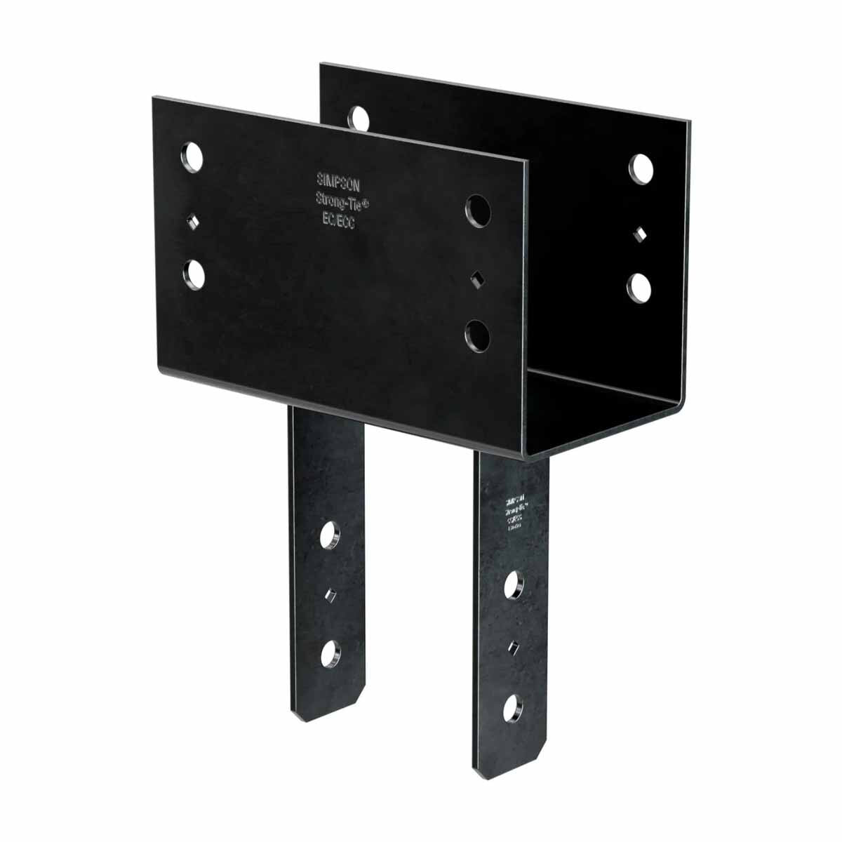 Simpson Strong-Tie CC66PC Black Powder-Coated Column Cap for 6x Beam and 6x Post