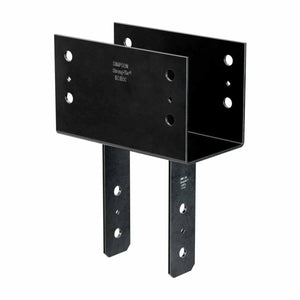 Simpson Strong-Tie CC66PC Black Powder-Coated Column Cap for 6x Beam and 6x Post