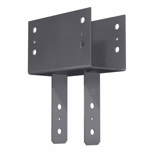 Simpson CC7 1/8-6 Strong-Tie Heavy-Duty Column Cap for 7" Beam and 6x Post - Certified Welds, Gray Paint Finish