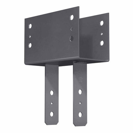 Simpson CC7 1/8-6 Strong-Tie Heavy-Duty Column Cap for 7" Beam and 6x Post - Certified Welds, Gray Paint Finish