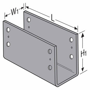 Simpson Strong-Tie CCO4 (4") Column Cap for 4x Beam, 4" Height - Heavy-Duty Steel, Strapless Design - 6