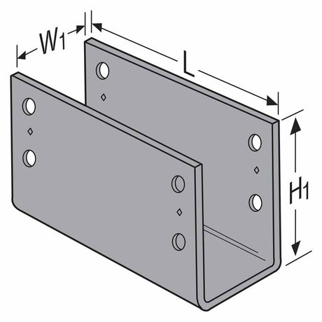 Simpson Strong-Tie CCO6 Heavy-Duty Column Cap for 6x Beam - Strapless Steel Connector - 2