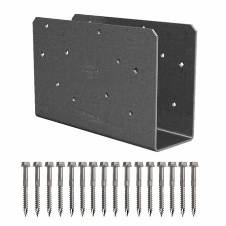 Simpson Strong-Tie CCOQ4-SDS2.5 (3-1/2") 7Ga Quick Install Column Cap Only - Uncoated Steel - 2