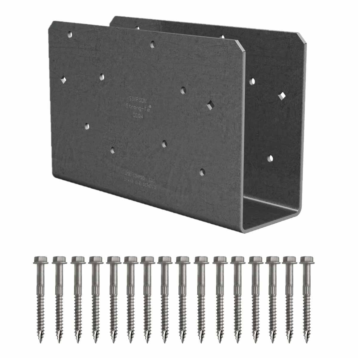 Simpson Strong-Tie CCOQ6-SDS2.5 (5-1/4" or 5-1/2") 7Ga Quick Install Column Cap Only - Uncpated Steel - 2