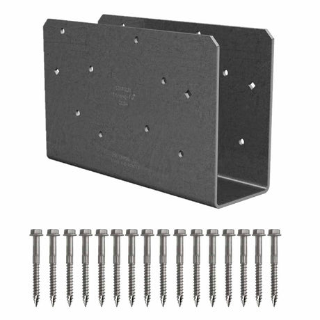 Simpson Strong-Tie CCOQ6-SDS2.5 (5-1/4" or 5-1/2") 7Ga Quick Install Column Cap Only - Uncpated Steel - 2
