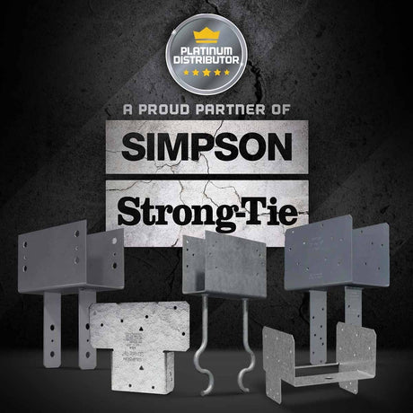 Simpson Strong-Tie CCQ3-6SDS2.5 (3-1/8" Beam, 6x Post) Quick-Install Column Cap with SDS Screws - 4