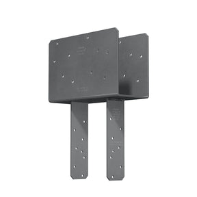 Simpson Strong-Tie CCQ4.62-5.50SDS (Triple-2x Beam, 6x Post) Column Cap with SDS Screws Gray Paint