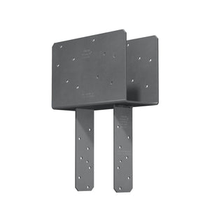 Simpson Strong-Tie CCQ4.62-5.50SDS (Triple-2x Beam, 6x Post) Column Cap with SDS Screws Gray Paint