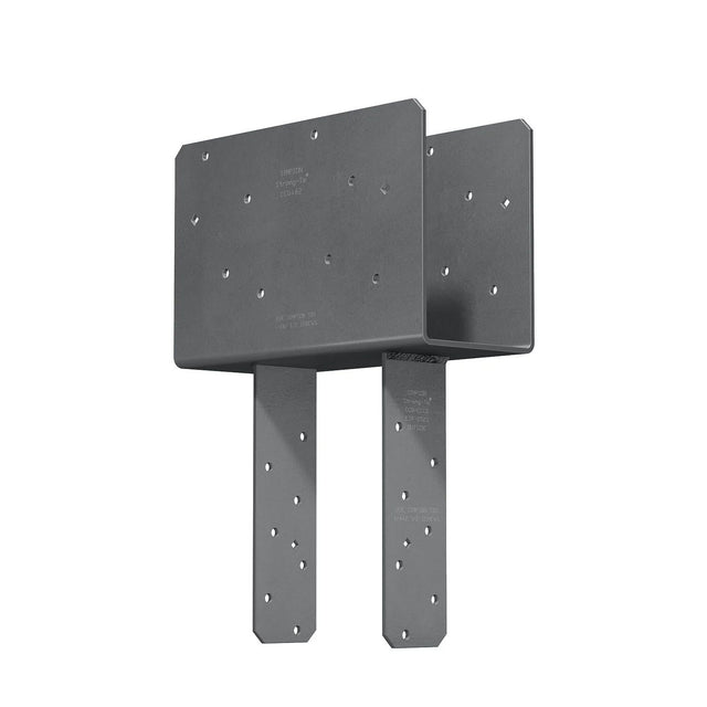 Simpson Strong-Tie CCQ4.62-5.50SDS (Triple-2x Beam, 6x Post) Column Cap with SDS Screws Gray Paint