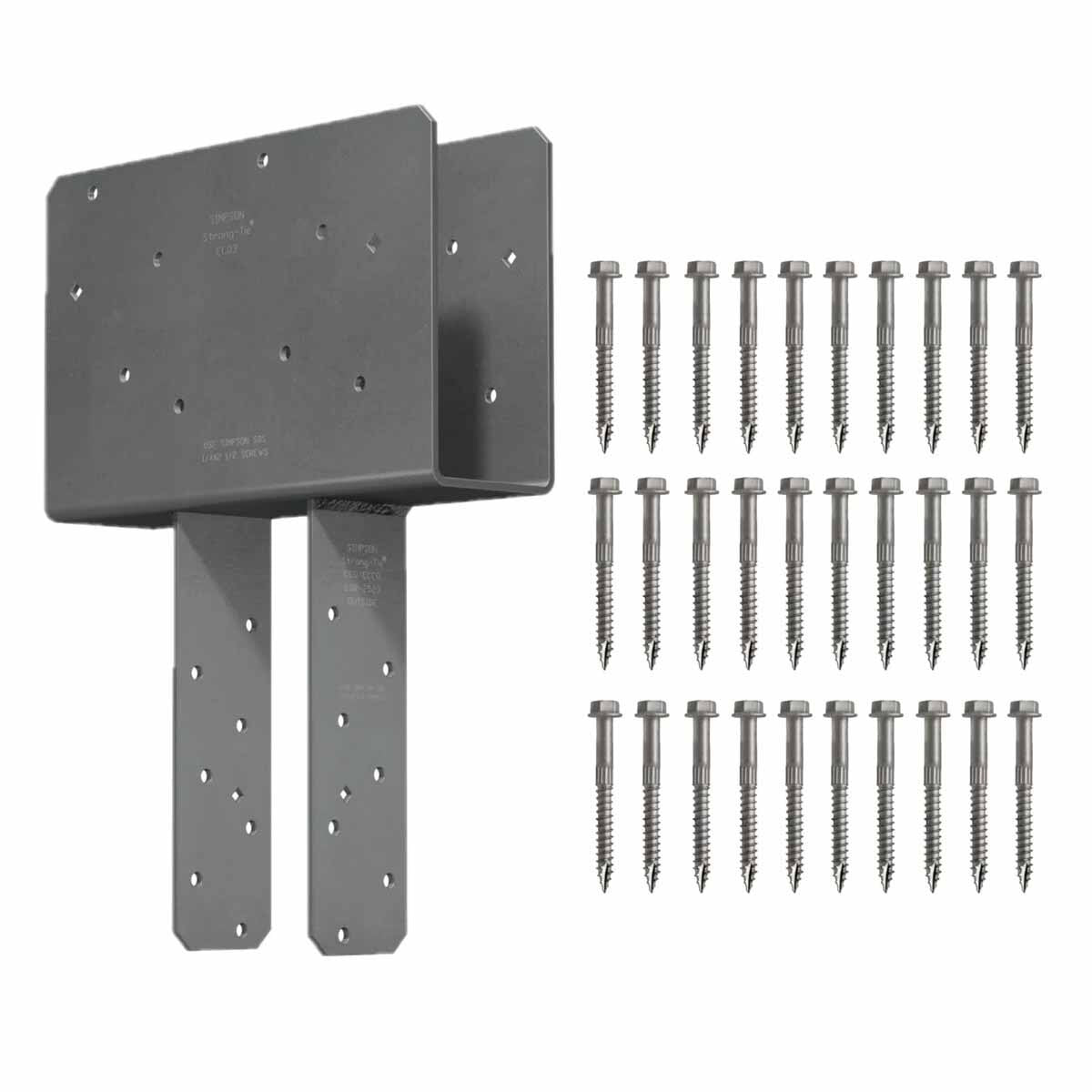 Simpson Strong-Tie CCQ46SDS2.5-R (4x Beam, 6x Post) Quick-Install Column Cap with SDS Screws - 2