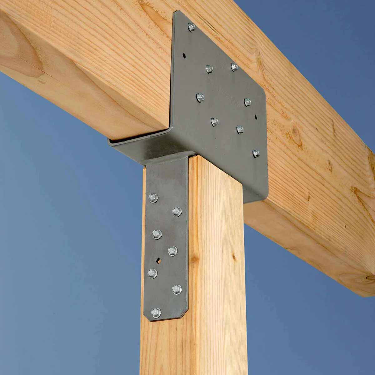 Simpson Strong-Tie CCQ46SS-SDS2.5 Stainless Steel Column Cap with SDS Screws for 4x Beam to 6x Post Connections - 2