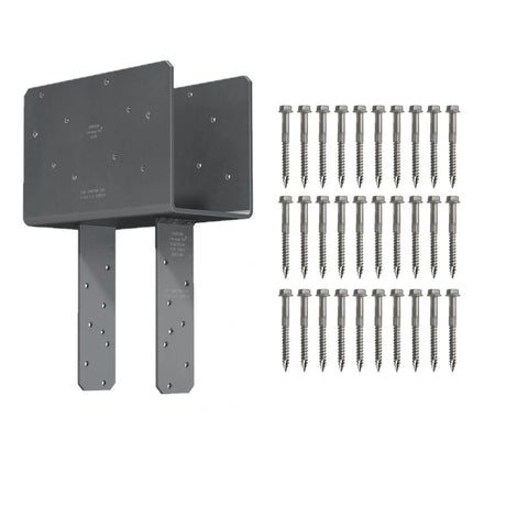Simpson Strong-Tie CCQ5-6SDS2.5 (5-1/8" Beam x 6x Post) Column Cap with SDS Screws - 2