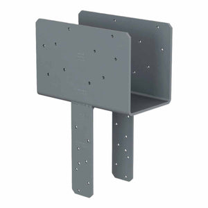 Simpson Strong-Tie CCQ64SDS2.5ROT Column Cap with SDS Screws for 6x Beam to 4x Post, 90 Degree Rotated Straps, Gray Paint