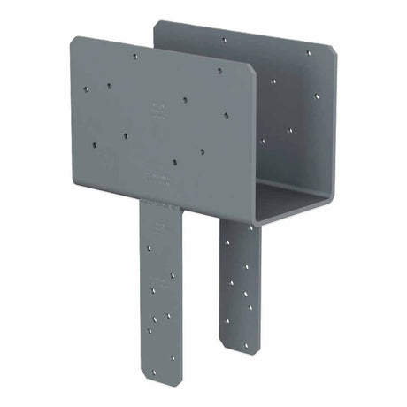 Simpson Strong-Tie CCQ66SDS2.5ROT Column Cap with SDS Screws for 6x Beam and Post, 90 Degree Rotated Straps, Gray Paint