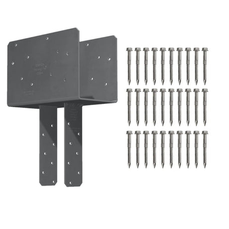 Simpson Strong-Tie CCQ66SDS2.5 (6x Beam, 6x Post) Column Cap with SDS Screws - 2