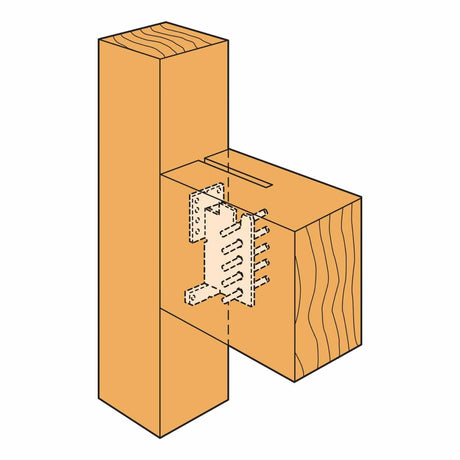 Simpson Strong-Tie CJT4ZL (12-Gauge) ZMAX Galvanized Concealed Joist Tie with Long Pins - 2