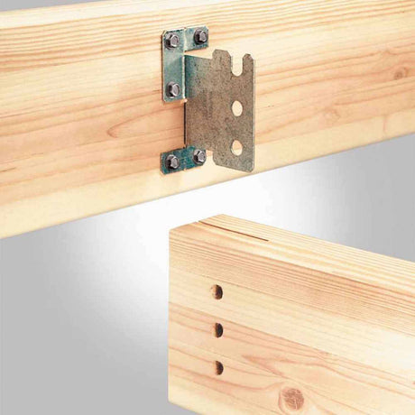 Simpson Strong-Tie CJT4ZL (12-Gauge) ZMAX Galvanized Concealed Joist Tie with Long Pins - 6