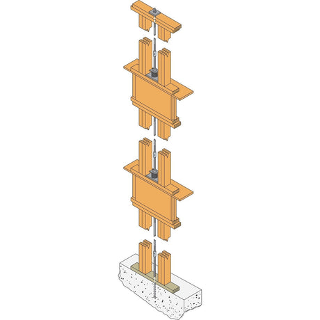 Simpson CNW1 1/4 Strong-Tie Coupler Nut with Witness Hole for Threaded Rod - 4