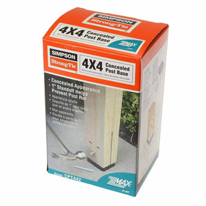Simpson Strong-Tie CPT44Z (4" x 4") ZMAX Galvanized Concealed Post Base for 4x4 Posts - 5
