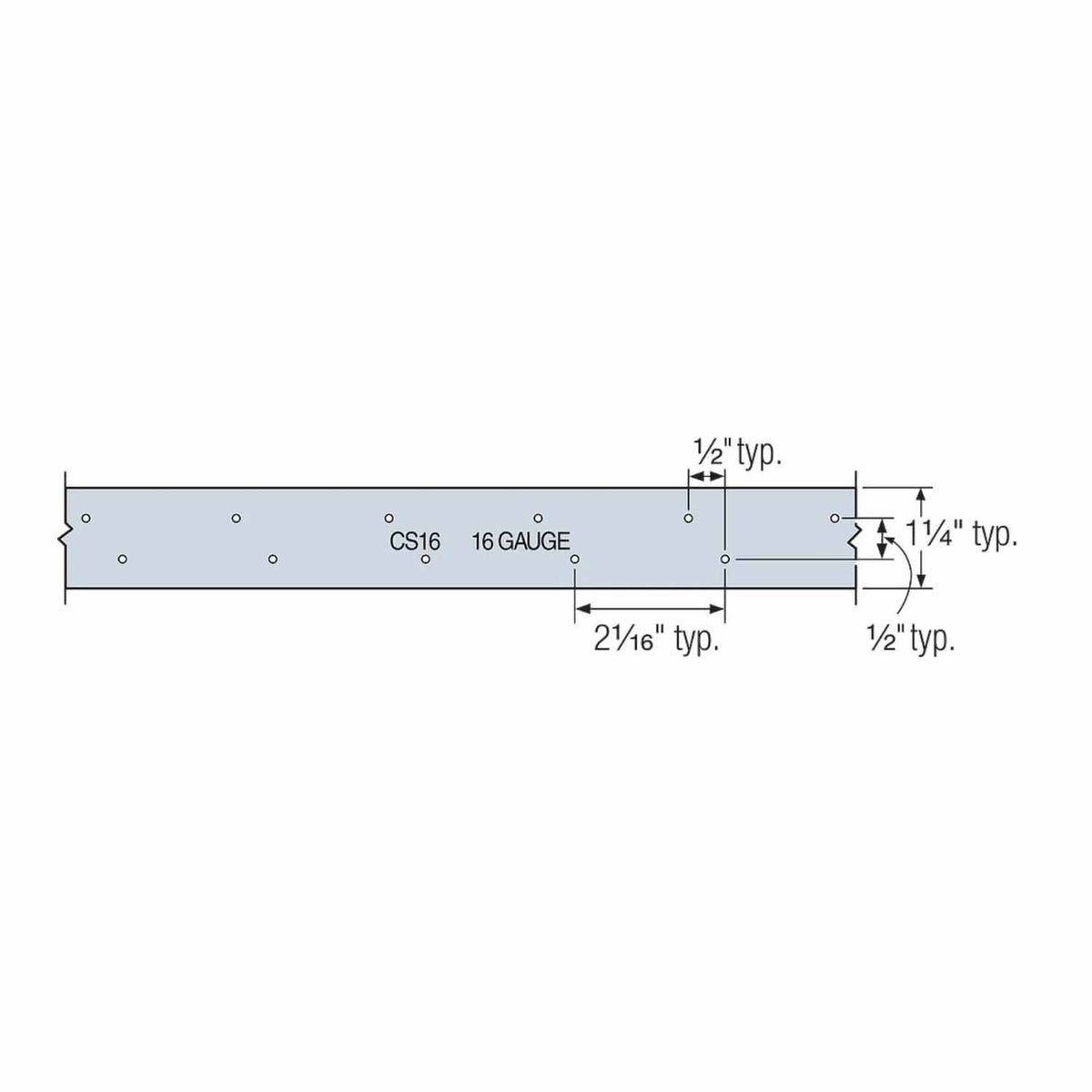 Simpson Strong-Tie CS16-R (16-Gauge 25') Galvanized Coiled Strap - 2
