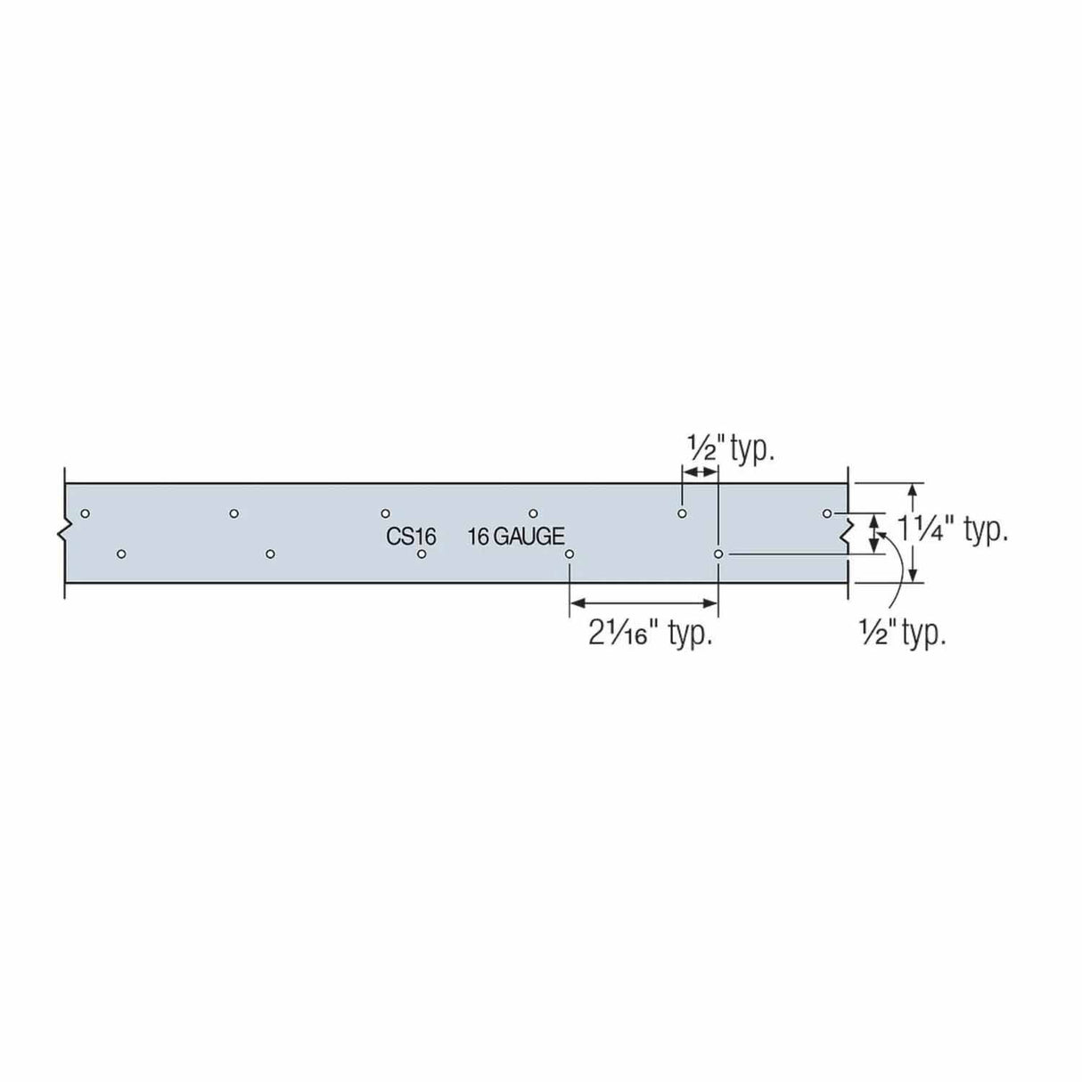 Simpson Strong-Tie CS16Z (16-Gauge 150 ft) ZMAX Galvanized Coiled Strap - 2