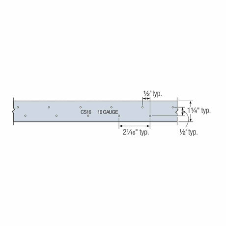 Simpson Strong-Tie CS16Z (16-Gauge 150 ft) ZMAX Galvanized Coiled Strap - 2