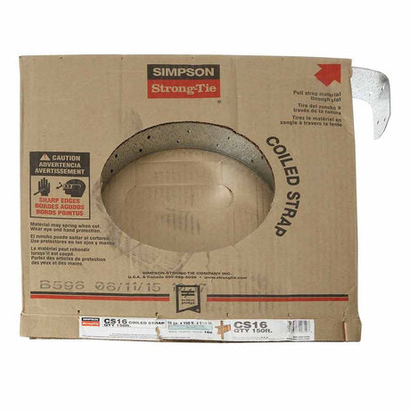 Simpson Strong-Tie CS16 (16-Gauge 150') Galvanized Coiled Strap - 3