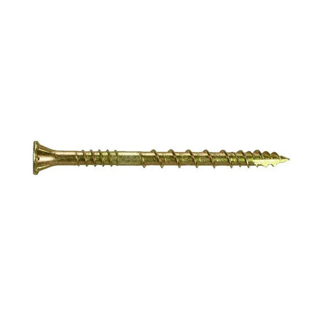 Simpson Strong-Tie CSVZ212R80 Strong-Drive (#10 x 2-1/2") Strong-Drive CSV Construction Screw T25, Flat Head, Yellow Zinc (80 Pack)