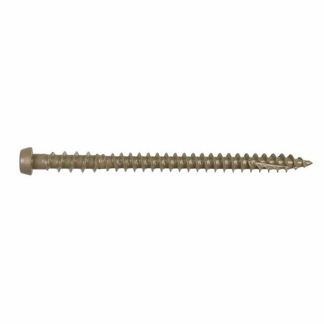 Simpson Strong-Tie DCU234BR05R70Deck-Drive (#10 x 2-3/4") T20 DCU Quik Guard Composite Screw - Brown 05 (70 Pack)