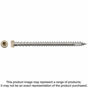 Simpson Strong-Tie DCU234S316TN02 Deck-Drive (#10 x 2-3/4") DCU SS Composite Screw, Type 316 - Tan 02 (1000 Pack) - 2